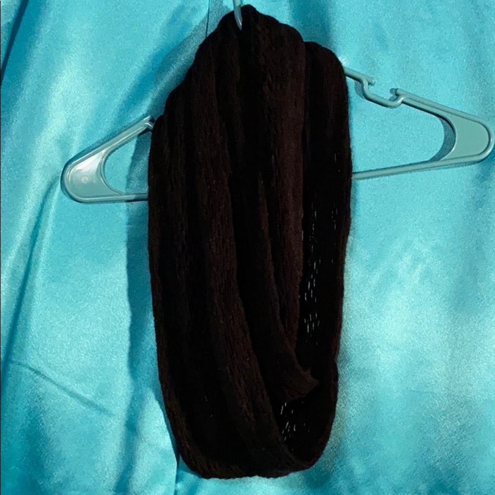 Knitted black scarf